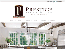 Tablet Screenshot of prestigestoneinc.com